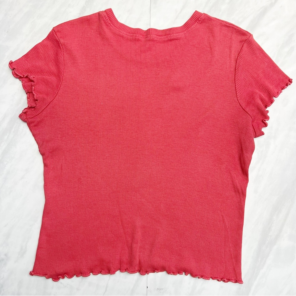 J. Galt Red Ribbed Crop OS - Picture 2 of 5